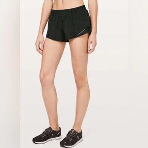Lululemon Front Split Run Speed‎ Hot Shorts Brief Lined 2.5” Size 4 Running Yoga